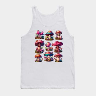 Enchanted Forest of Magic Mushrooms Tank Top